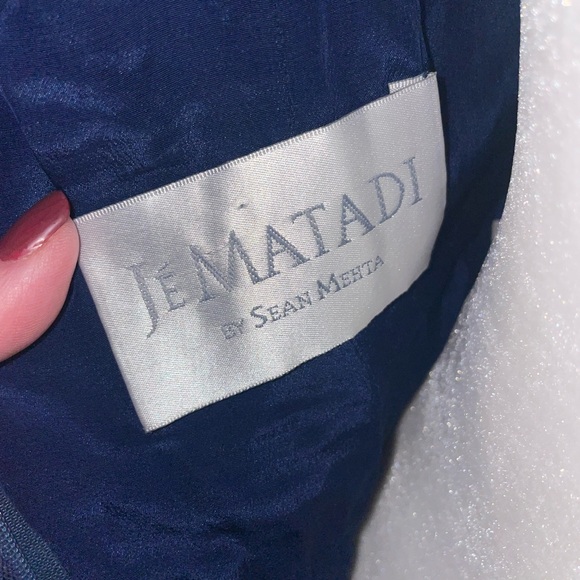 JE MATADI BY SEAN MEHTA VTG PURE SILK BEADED FORMAL DRESS SZ LARGE - Picture 10 of 11